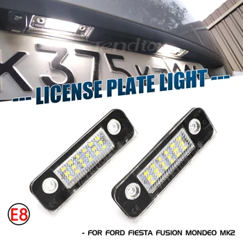 Hata Ücretsiz Canbus Numarası Lambası LED plaka aydınlatma ışığı Ampuller Arabalar İçin led ışık Otomatik Ford Fiesta Fusion Mondeo MK2