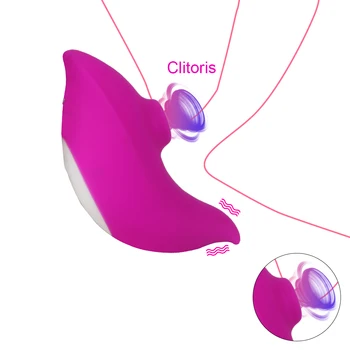 Silikon Klitoris Stimülatörü Yapay Penis Meme Anal Vajina Enayi Oral Seks Oral Emme Vibratör Kadınlar için Seks Oyuncak 12 Frekans