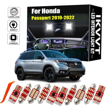 IKVVT 17 Adet Canbus İç Lamba Honda Yeni Pasaport 2019 2020 2021 2022 Araç Ampuller LED İç Harita kubbe ışık Kiti Hata Yok