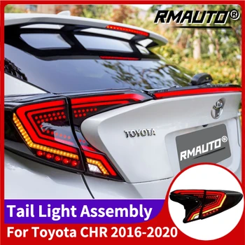 2 Adet Araba LED Dinamik Kuyruk İşık Meclisi İle Gövde Kuyruk İşık Toyota CHR İçin 2016-2020 DRL Fren Ters Dinamik Dönüş Sinyali