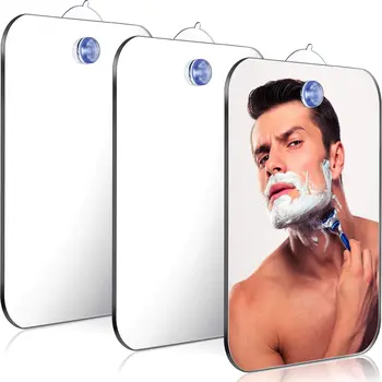 Akrilik Anti Sis Ayna Banyo Araçları Duş Tıraş Sissiz Ayna Tuvalet Seyahat Aksesuarları Duvar Emme İle Erkekler Kadınlar İçin