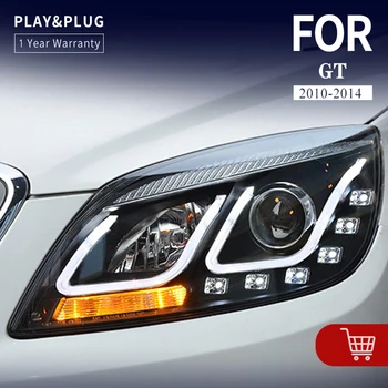 Araba ön ışık 2010-2014 Buick excelle GT için LED kafa lambası LED far aksesuarları
