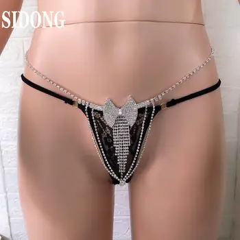 Seksi kadın moda Taklidi yay bel zinciri karın zinciri kadın Bikini büyüleyici zarif parlak kristal t zincir takı