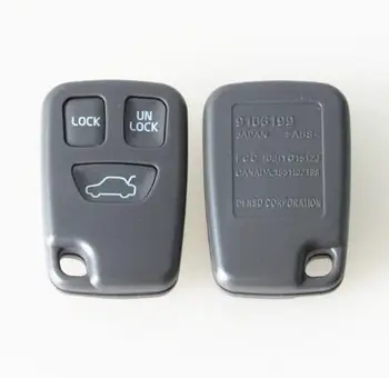 3 Düğmeler Uzaktan Fob Araba Anahtarı Kabuk Durumda Volvo S70 V70 C70 S40 V40 XC90 XC70 Akıllı Uzaktan Anahtar Fob Anahtar Kapak