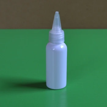 Toptan 100 adet 30 ml PET şişe Keskin ağız kapağı beyaz ucu su şişesi, Gaga kapağı beyaz 30 ml plastik şişe