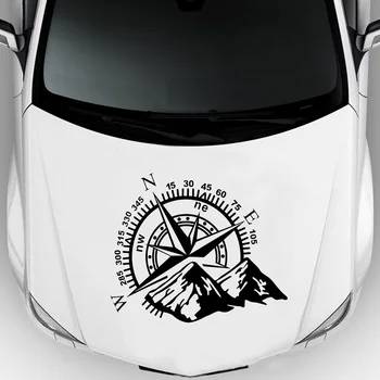 Off-road Dağ Pusula Araba Sticker Otomatik Pencere İçin Motosiklet Dekor Komik Vinil Araba-Styling Çıkartmaları Sıcak Satış 60 * 50cm