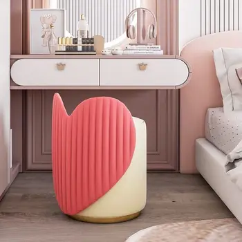 Işık Lüks Makyaj Dışkı İskandinav Tasarımcı Yatak Odası Kız Sevimli Sandalye High-end Kanepe Tabure Soyunma Dışkı Yemek Tabure mobilya