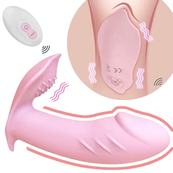 Giyilebilir Kelebek Yapay Penis Vibratör G Noktası Seks Oyuncakları Kadınlar için 10 Hızları Klitoris Stimülatörü Uzaktan Kumanda Külot Titreşimli
