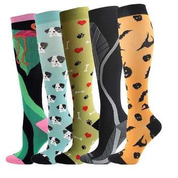 Varis çorabı Varisli Damarlar Çorap Erkekler Kadınlar için Açık Spor En İyi Mezun varis çorabı Diz Yüksek