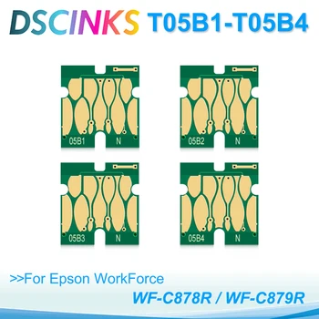 T05B T05B1 T05B2 T05B3 T05B4 Mürekkep Çantası Çip İçin Epson WorkForce Pro WF-C878R WF-C879R C878R C879R Yazıcı Kartuşu Cips