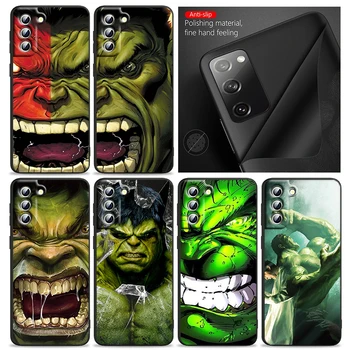 Marvel Avengers Süper Kahraman Hulk Telefon Kılıfı İçin Samsung S22 S21 S20 Ultra FE S10 S9 S8 Artı 4G 5G S10 Kenar Silikon TPU Kapak