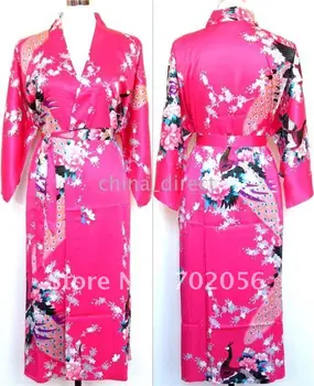 Bayanlar bayan Saten Pijama Pjs Lingerie Pijama Robe Kimono pjs 10 adet / grup