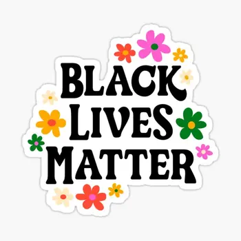 Siyah Lives Matter 5 ADET Çıkartmalar Arka Plan Çıkartmaları Bagaj Pencere Anime Komik Araba Dizüstü Oturma Odası Baskı Sanat