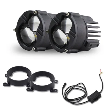 PTF LED Merceksi Sis Lambası Hi Lo Çift led Projektör Tuning Evrensel Lens Su Geçirmez Spot Araba ışıkları Aksesuarları Toyota için