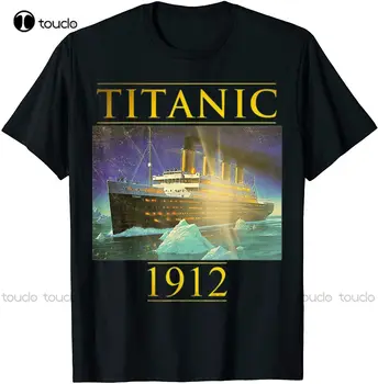 Titanic Tshirt Yelkenli Gemi Vintage Cruis Gemi 1912 Hediye T-Shirt doğum günü hediyesi Unisex Kadın Erkek Tee Gömlek