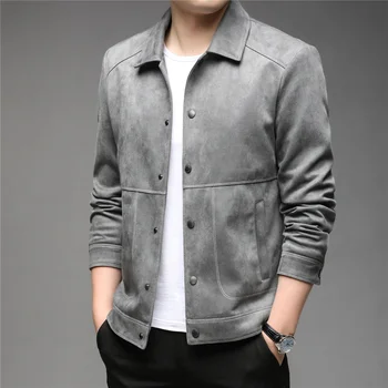 Sonbahar Marka Kış Yeni Varış Ceket Erkek Giyim Moda Streetwear Turn-Aşağı Yaka Ceket Rüzgarlık Giyim Z8123