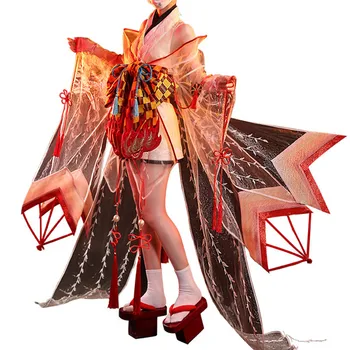 Popüler Oyun Onmyoji SSR Tamamo hiçbir Mae cosplay kostüm nakış Kimono Tam Setleri ücretsiz nakliye Bir