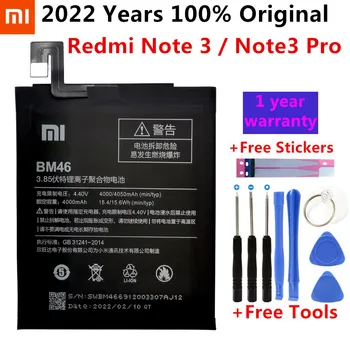 Orijinal XİAOMİ BM46 Yedek Pil Xiaomi Redmi İçin Not 3 Note3 Pro Note3 Redrice Otantik Telefon Piller 4050mAh + Araçları